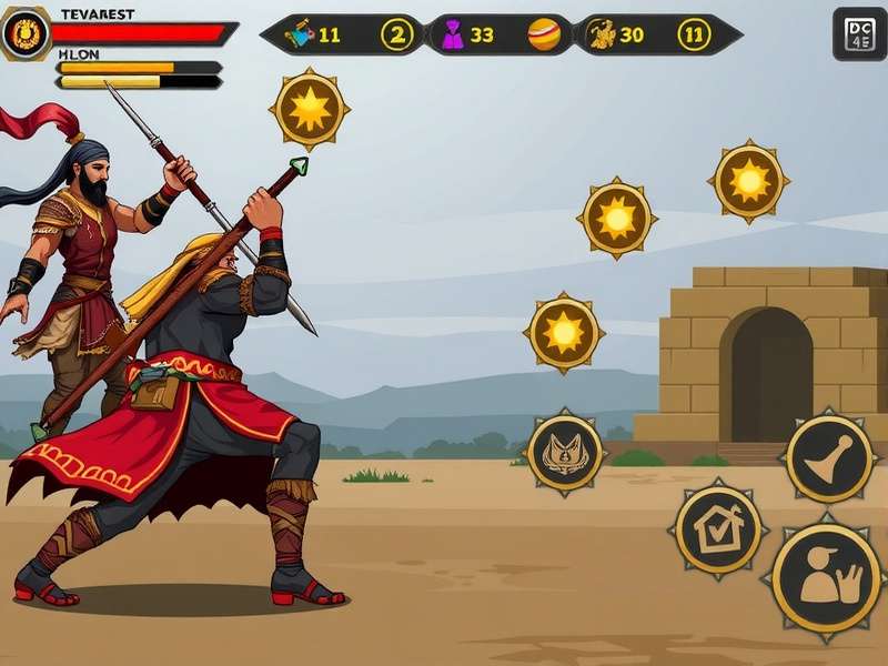 Mace Hero Sikh combat strategy illustration